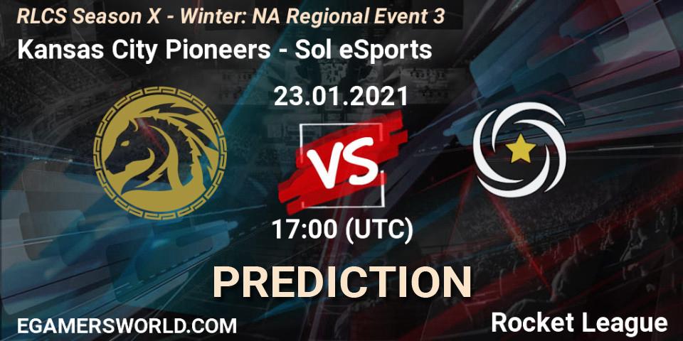 Kansas City Pioneers - Sol eSports: прогноз. 23.01.2021 at 18:00, Rocket League, RLCS Season X - Winter: NA Regional Event 3