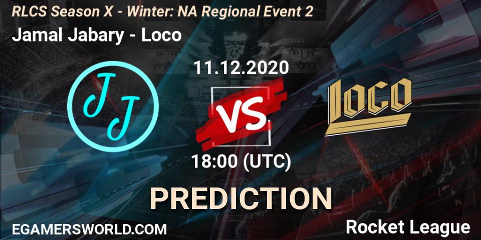 Jamal Jabary - Loco: прогноз. 11.12.2020 at 18:00, Rocket League, RLCS Season X - Winter: NA Regional Event 2