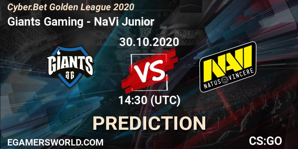Giants Gaming - NaVi Junior: прогноз. 30.10.2020 at 14:30, Counter-Strike (CS2), Cyber.Bet Golden League 2020