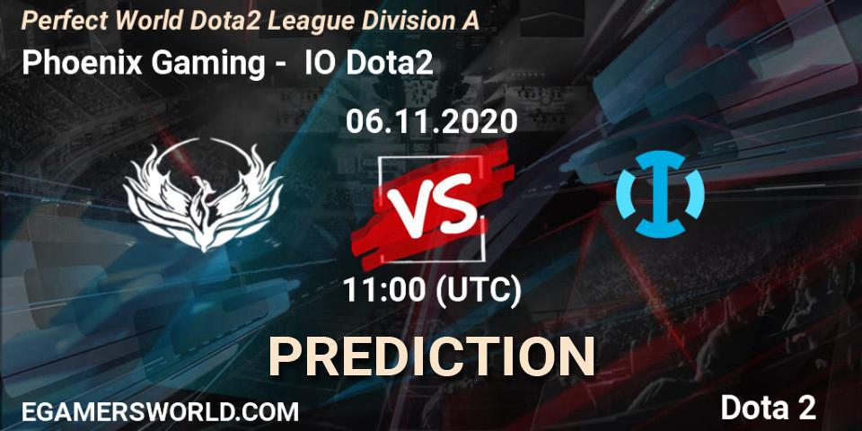 Phoenix Gaming - IO Dota2: прогноз. 06.11.2020 at 09:05, Dota 2, Perfect World Dota2 League Division A