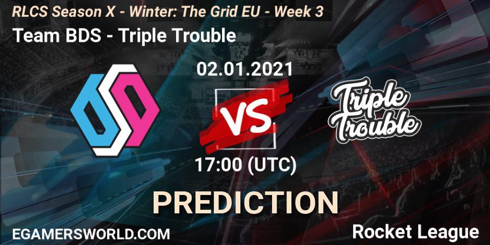 Team BDS - Triple Trouble: прогноз. 02.01.2021 at 17:00, Rocket League, RLCS Season X - Winter: The Grid EU - Week 3