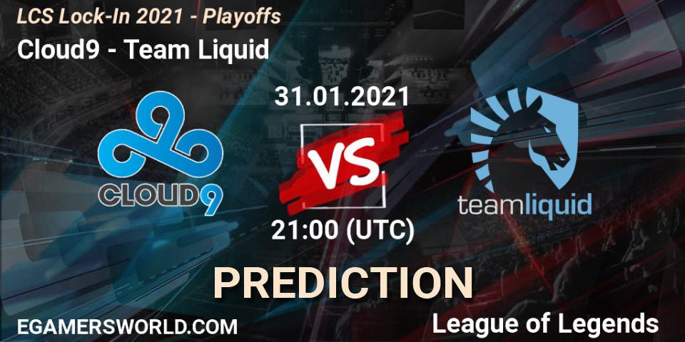 Cloud9 - Team Liquid: прогноз. 31.01.2021 at 20:29, LoL, LCS Lock-In 2021 - Playoffs