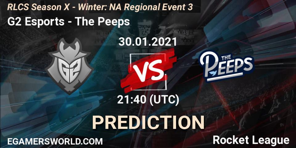 G2 Esports - The Peeps: прогноз. 30.01.2021 at 21:40, Rocket League, RLCS Season X - Winter: NA Regional Event 3
