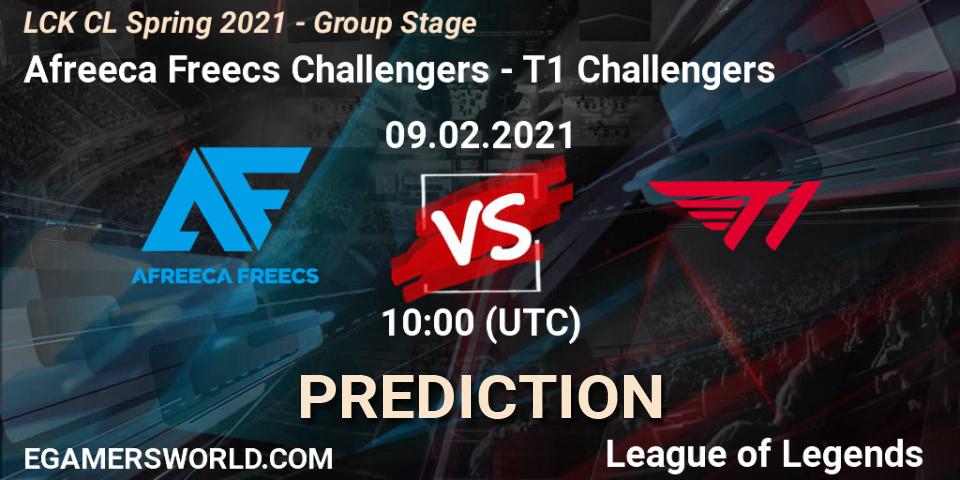 Afreeca Freecs Challengers - T1 Challengers: прогноз. 09.02.2021 at 10:00, LoL, LCK CL Spring 2021 - Group Stage