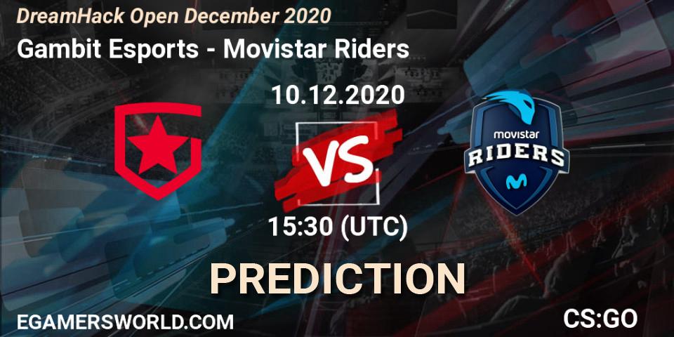 Gambit Esports - Movistar Riders: прогноз. 10.12.2020 at 16:00, Counter-Strike (CS2), DreamHack Open December 2020