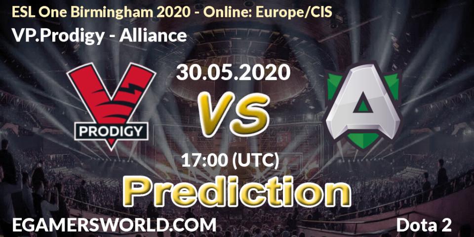 VP.Prodigy - Alliance: прогноз. 30.05.2020 at 18:08, Dota 2, ESL One Birmingham 2020 - Online: Europe/CIS
