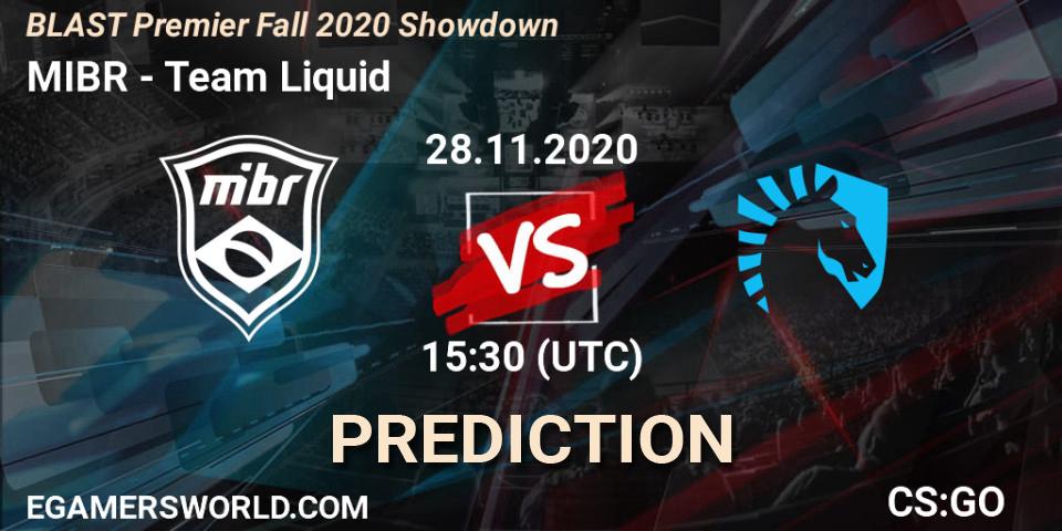 MIBR - Team Liquid: прогноз. 28.11.20, CS2 (CS:GO), BLAST Premier Fall 2020 Showdown