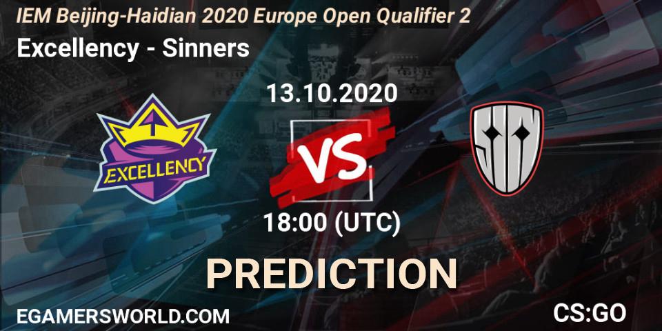 Excellency - Sinners: прогноз. 13.10.2020 at 18:05, Counter-Strike (CS2), IEM Beijing-Haidian 2020 Europe Open Qualifier 2