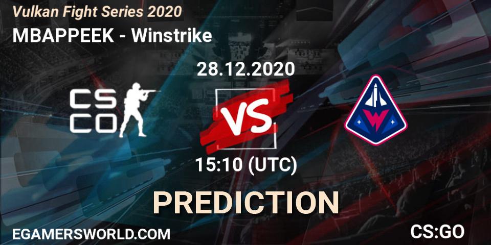 MBAPPEEK - Winstrike: прогноз. 28.12.20, CS2 (CS:GO), Vulkan Fight Series 2020