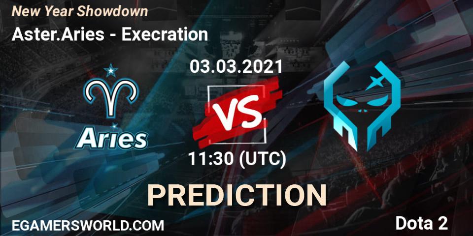 Aster.Aries - Execration: прогноз. 03.03.2021 at 13:12, Dota 2, New Year Showdown