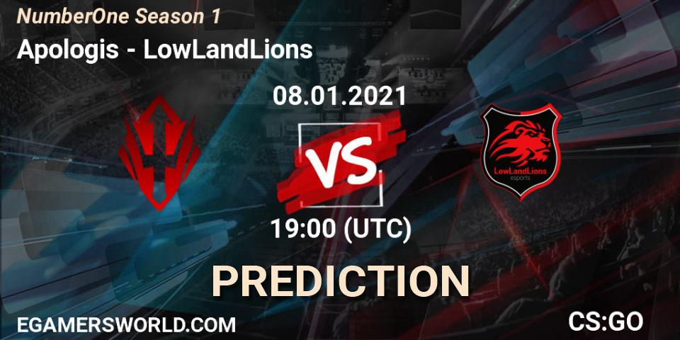 Apologis - LowLandLions: прогноз. 08.01.2021 at 19:00, Counter-Strike (CS2), NumberOne Season 1