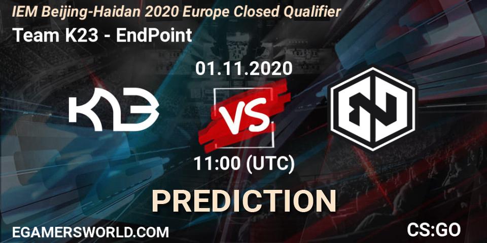 Team K23 - EndPoint: прогноз. 01.11.20, CS2 (CS:GO), IEM Beijing-Haidian 2020 Europe Closed Qualifier