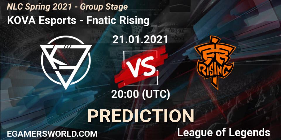 KOVA Esports - Fnatic Rising: прогноз. 21.01.2021 at 20:00, LoL, NLC Spring 2021 - Group Stage