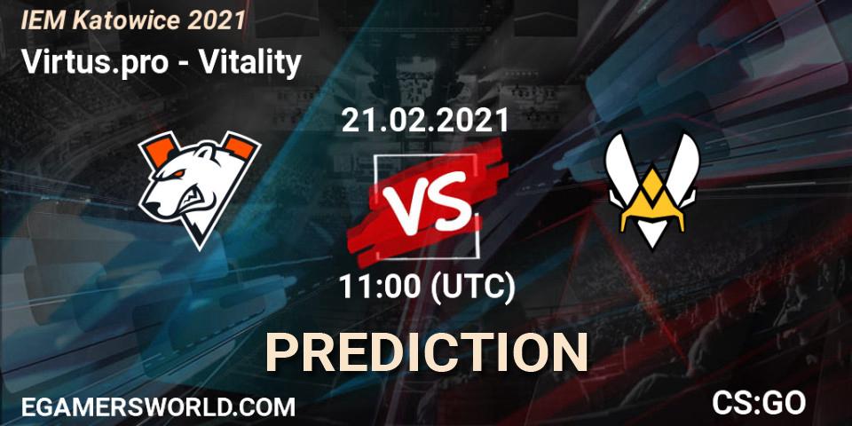 Virtus.pro - Vitality: прогноз. 21.02.2021 at 11:00, Counter-Strike (CS2), IEM Katowice 2021