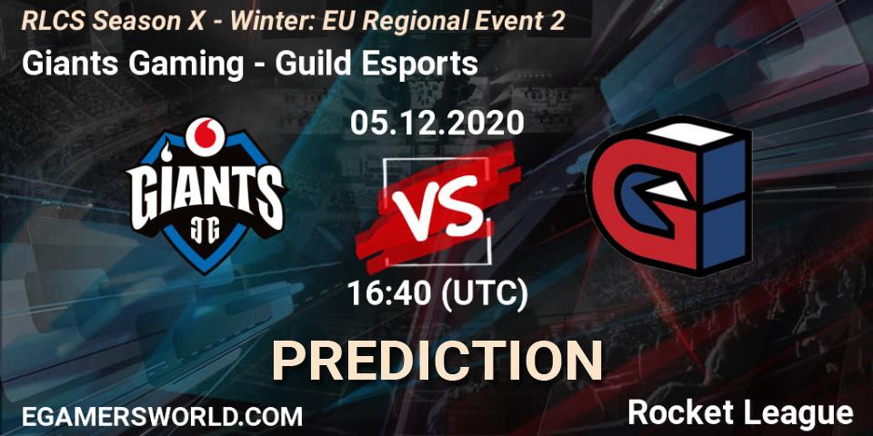 Giants Gaming - Guild Esports: прогноз. 05.12.2020 at 16:40, Rocket League, RLCS Season X - Winter: EU Regional Event 2