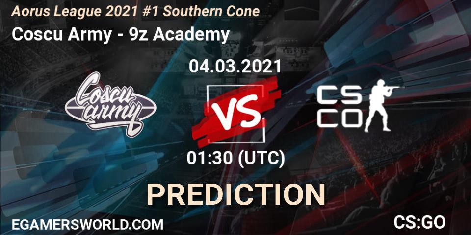 Coscu Army - 9z Academy: прогноз. 04.03.2021 at 01:00, Counter-Strike (CS2), Aorus League 2021 #1 Southern Cone