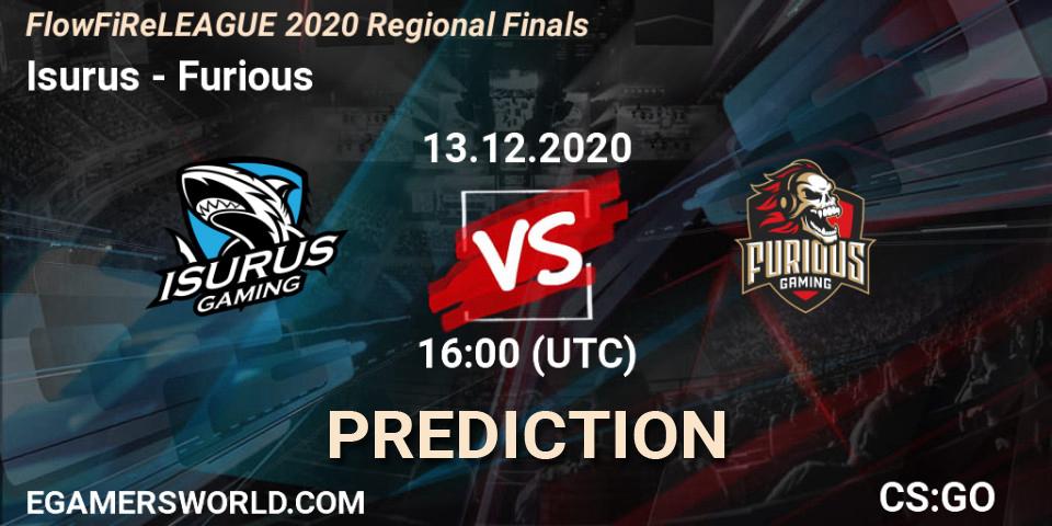 Isurus - Furious: прогноз. 13.12.2020 at 16:00, Counter-Strike (CS2), FlowFiReLEAGUE 2020 Regional Finals