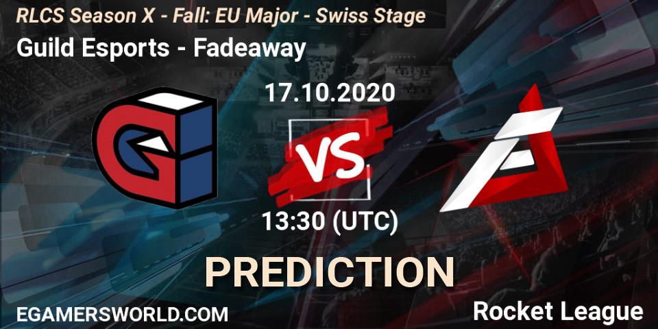Guild Esports - Fadeaway: прогноз. 17.10.2020 at 13:30, Rocket League, RLCS Season X - Fall: EU Major - Swiss Stage