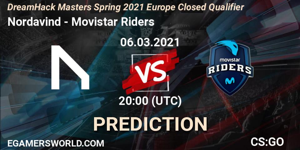 Nordavind - Movistar Riders: прогноз. 06.03.2021 at 20:15, Counter-Strike (CS2), DreamHack Masters Spring 2021 Europe Closed Qualifier