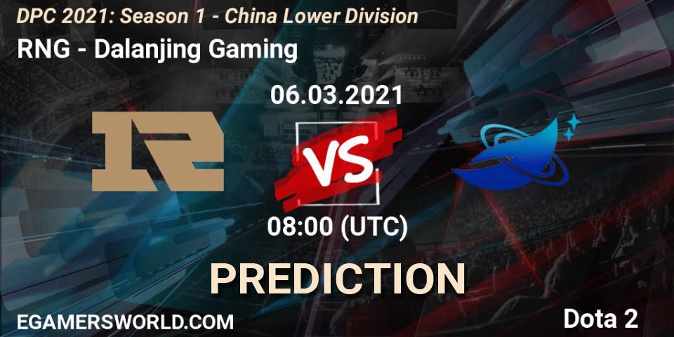 RNG - Dalanjing Gaming: прогноз. 06.03.2021 at 08:00, Dota 2, DPC 2021: Season 1 - China Lower Division