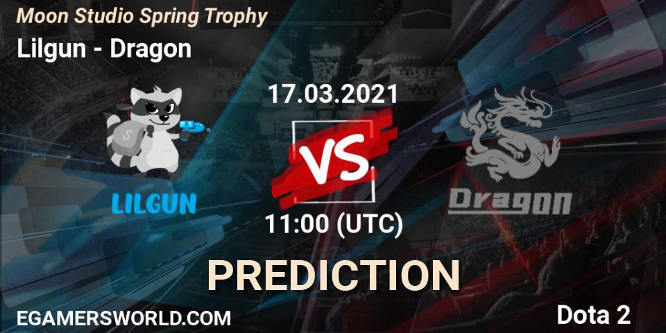 Lilgun - Dragon: прогноз. 17.03.2021 at 12:01, Dota 2, Moon Studio Spring Trophy