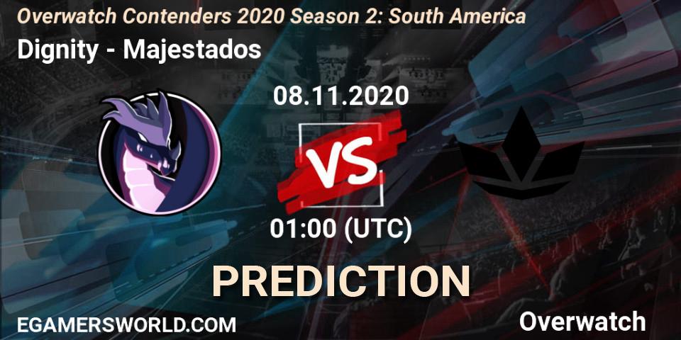 Dignity - Majestados: прогноз. 08.11.2020 at 01:00, Overwatch, Overwatch Contenders 2020 Season 2: South America