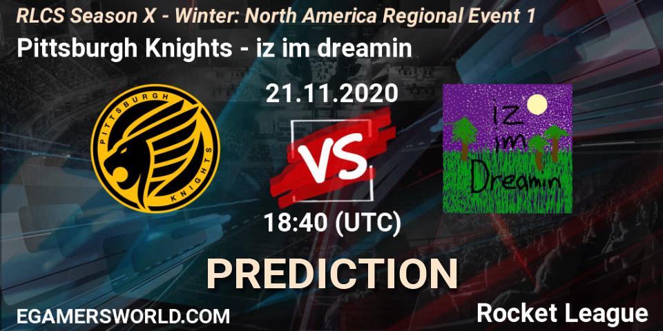 Pittsburgh Knights - iz im dreamin: прогноз. 21.11.2020 at 18:40, Rocket League, RLCS Season X - Winter: North America Regional Event 1