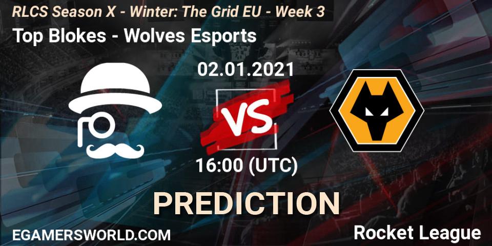 Top Blokes - Wolves Esports: прогноз. 02.01.2021 at 16:00, Rocket League, RLCS Season X - Winter: The Grid EU - Week 3