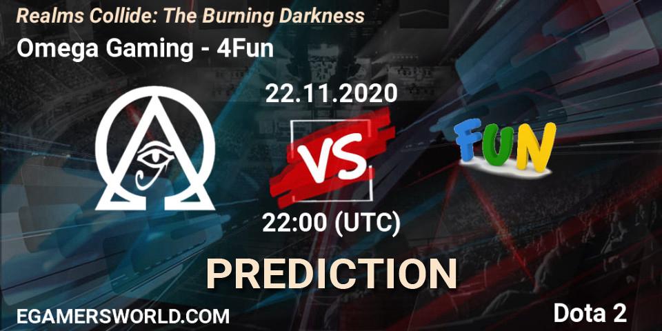 Omega Gaming - 4Fun: прогноз. 22.11.2020 at 22:21, Dota 2, Realms Collide: The Burning Darkness
