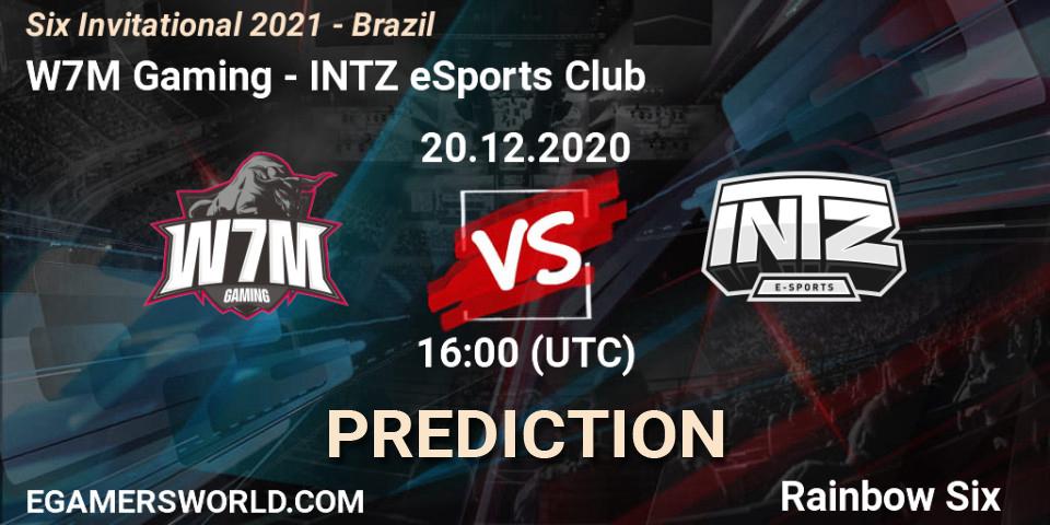 W7M Gaming - INTZ eSports Club: прогноз. 20.12.20, Rainbow Six, Six Invitational 2021 - Brazil