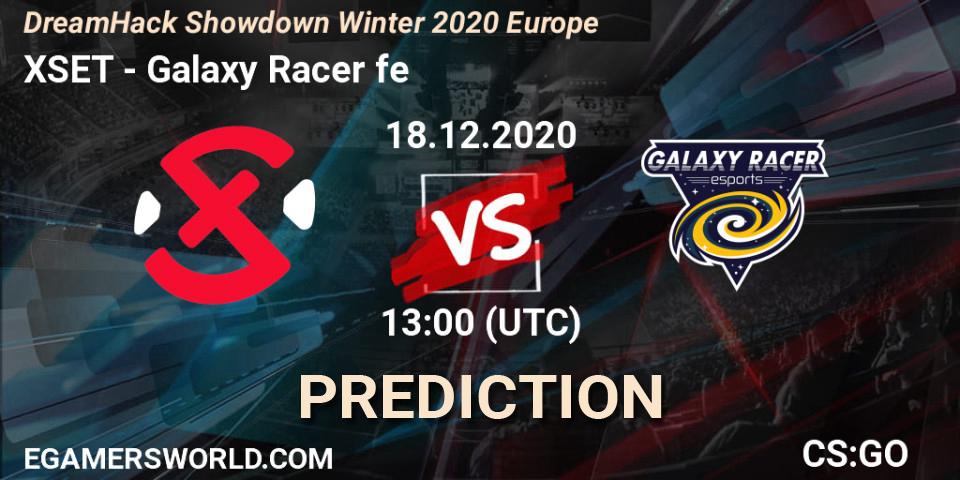 XSET - Galaxy Racer fe: прогноз. 18.12.2020 at 13:00, Counter-Strike (CS2), DreamHack Showdown Winter 2020 Europe