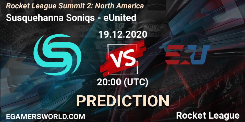 Susquehanna Soniqs - eUnited: прогноз. 19.12.2020 at 20:00, Rocket League, Rocket League Summit 2: North America