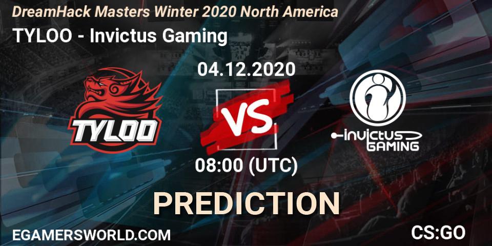 TYLOO - Invictus Gaming: прогноз. 04.12.2020 at 08:00, Counter-Strike (CS2), DreamHack Masters Winter 2020 Asia