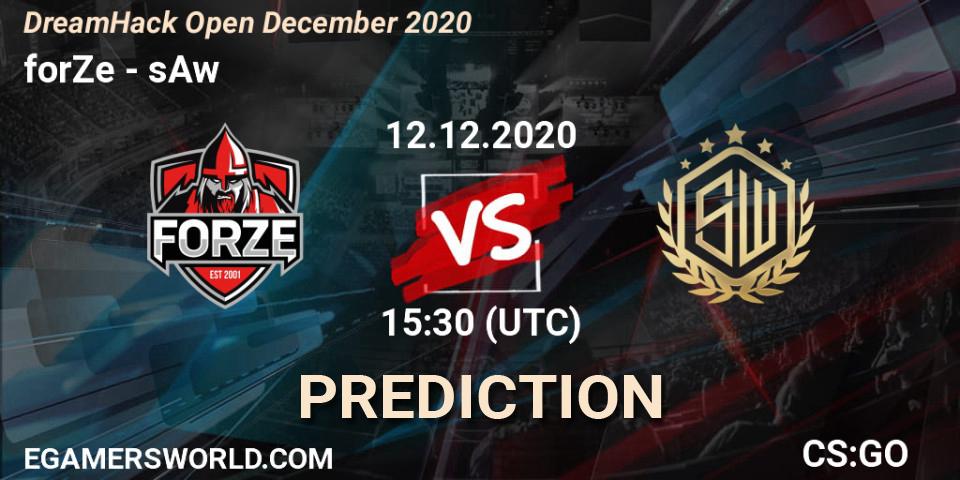 forZe - sAw: прогноз. 12.12.2020 at 15:30, Counter-Strike (CS2), DreamHack Open December 2020