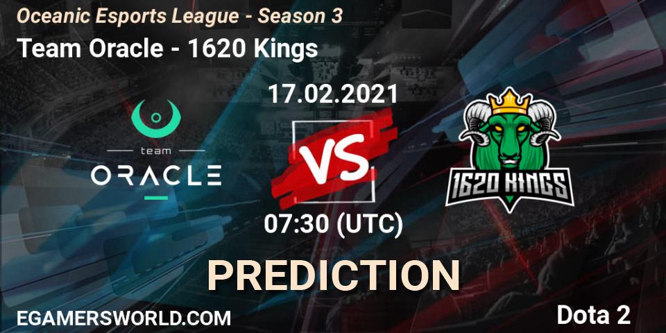 Team Oracle - 1620 Kings: прогноз. 17.02.2021 at 07:32, Dota 2, Oceanic Esports League - Season 3