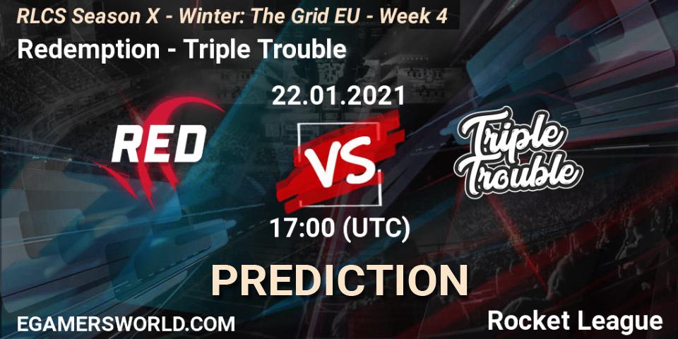 Redemption - Triple Trouble: прогноз. 22.01.21, Rocket League, RLCS Season X - Winter: The Grid EU - Week 4