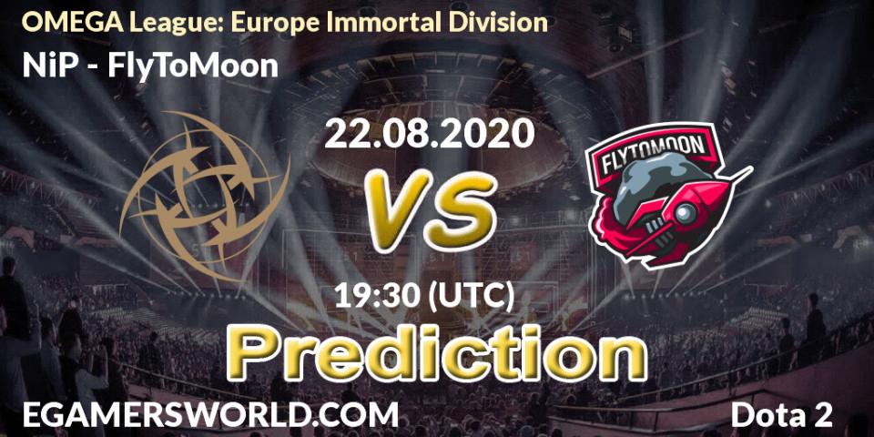 NiP - FlyToMoon: прогноз. 22.08.2020 at 18:41, Dota 2, OMEGA League: Europe Immortal Division