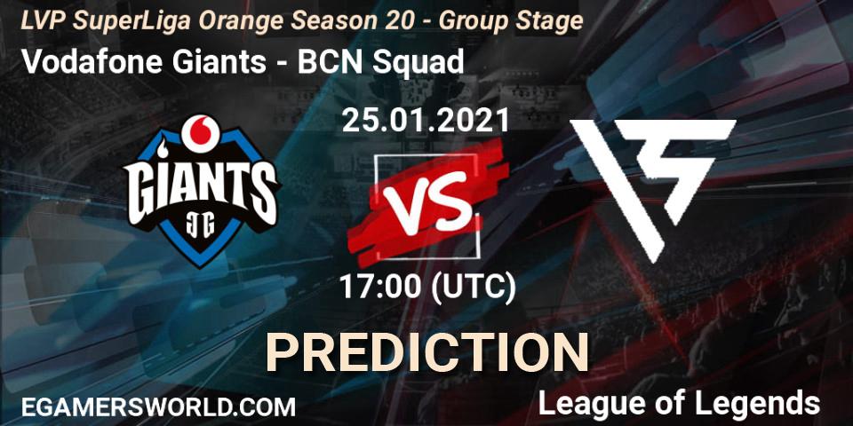 Vodafone Giants - BCN Squad: прогноз. 25.01.21, LoL, LVP SuperLiga Orange Season 20 - Group Stage