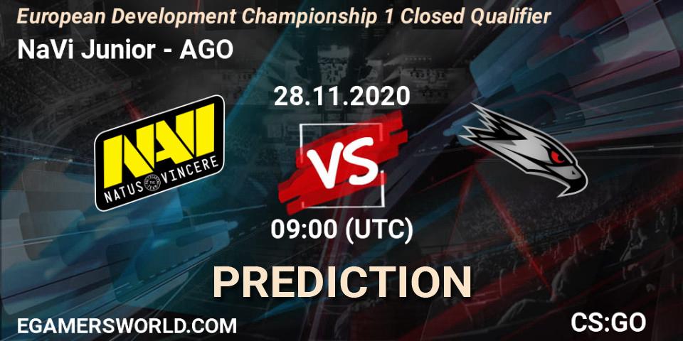 NaVi Junior - AGO: прогноз. 28.11.2020 at 09:00, Counter-Strike (CS2), European Development Championship 1 Closed Qualifier