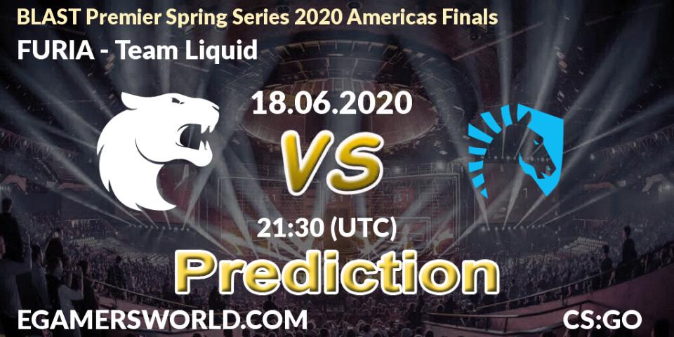 FURIA - Team Liquid: прогноз. 18.06.2020 at 21:30, Counter-Strike (CS2), BLAST Premier Spring Series 2020 Americas Finals