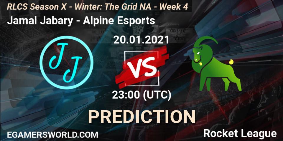 Jamal Jabary - Alpine Esports: прогноз. 20.01.2021 at 23:00, Rocket League, RLCS Season X - Winter: The Grid NA - Week 4