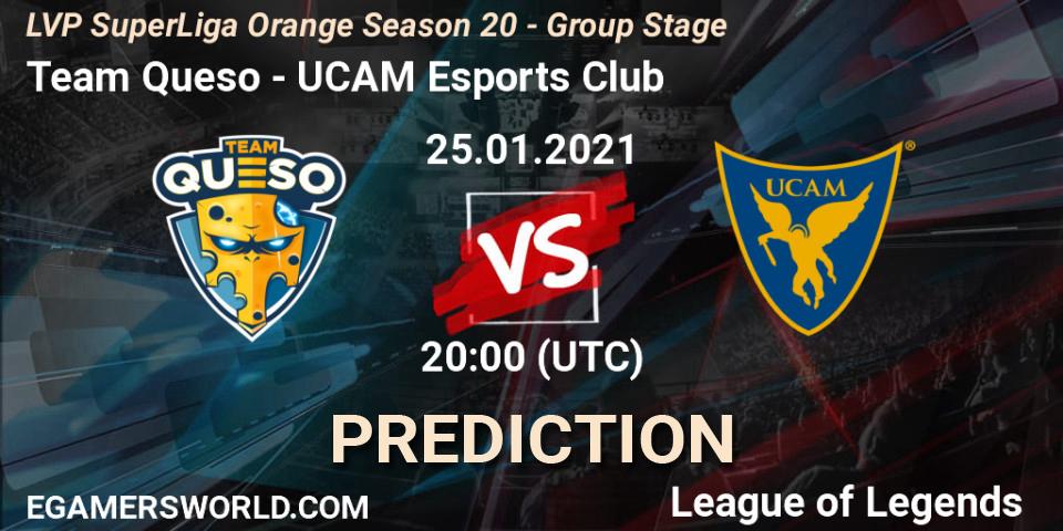 Team Queso - UCAM Esports Club: прогноз. 25.01.2021 at 20:00, LoL, LVP SuperLiga Orange Season 20 - Group Stage