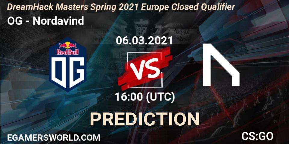 OG - Nordavind: прогноз. 06.03.2021 at 16:00, Counter-Strike (CS2), DreamHack Masters Spring 2021 Europe Closed Qualifier