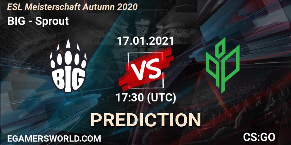BIG - Sprout: прогноз. 17.01.2021 at 17:30, Counter-Strike (CS2), ESL Meisterschaft Autumn 2020