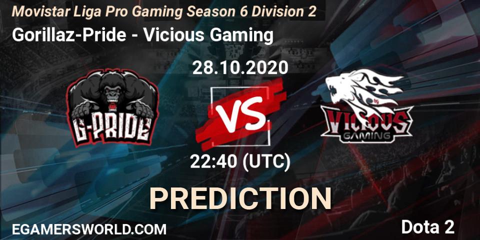 Gorillaz-Pride - Vicious Gaming: прогноз. 30.10.20, Dota 2, Movistar Liga Pro Gaming Season 6 Division 2
