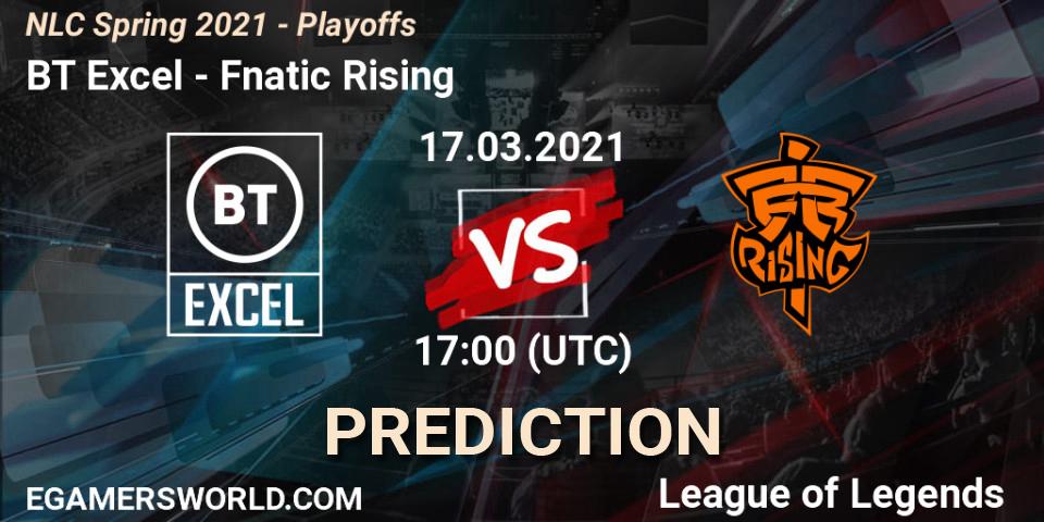 BT Excel - Fnatic Rising: прогноз. 17.03.2021 at 17:00, LoL, NLC Spring 2021 - Playoffs