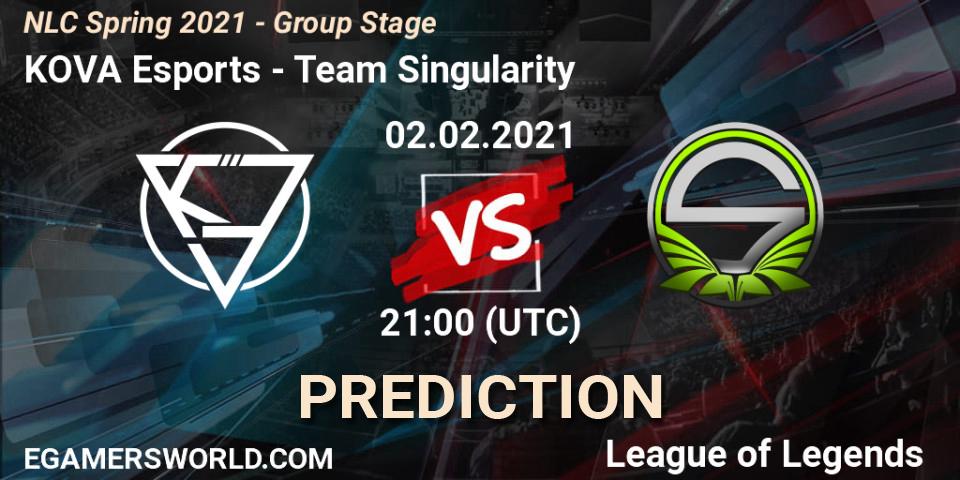 KOVA Esports - Team Singularity: прогноз. 02.02.2021 at 20:45, LoL, NLC Spring 2021 - Group Stage