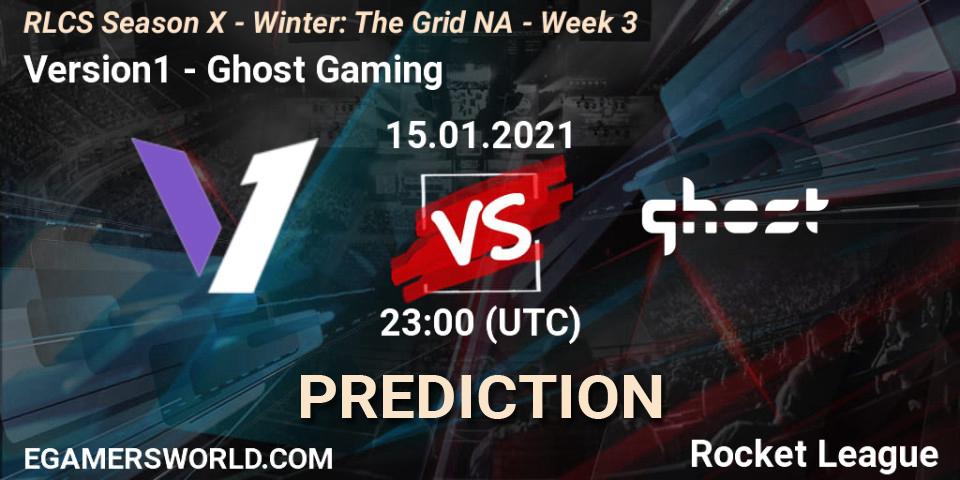 Version1 - Ghost Gaming: прогноз. 15.01.2021 at 23:00, Rocket League, RLCS Season X - Winter: The Grid NA - Week 3