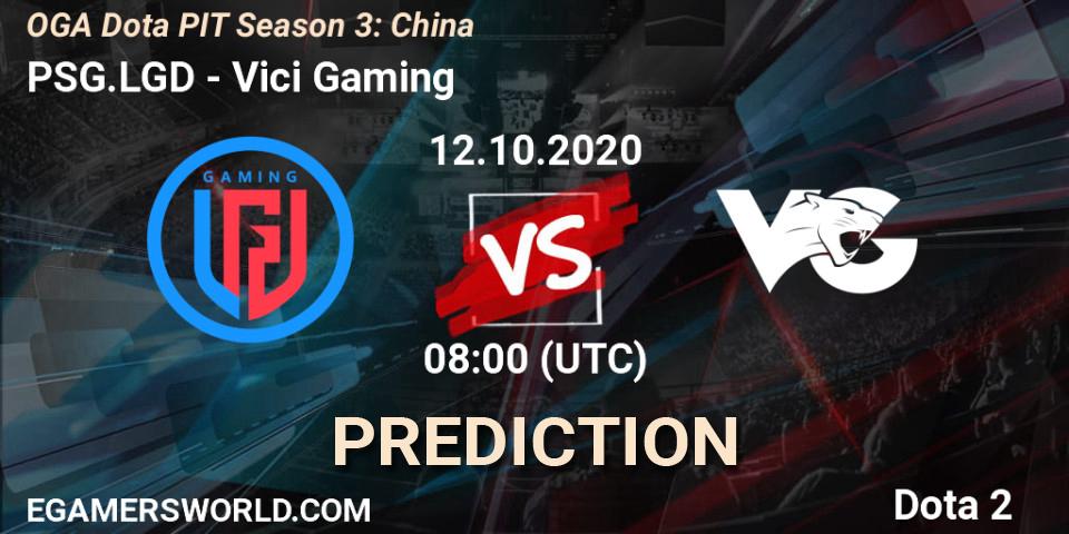 PSG.LGD - Vici Gaming: прогноз. 12.10.2020 at 08:01, Dota 2, OGA Dota PIT Season 3: China