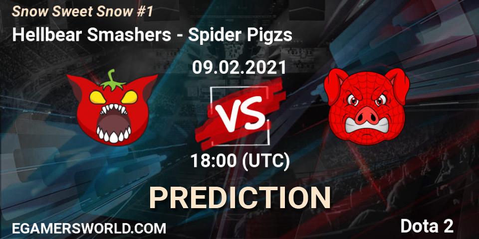 Hellbear Smashers - Spider Pigzs: прогноз. 09.02.2021 at 18:41, Dota 2, Snow Sweet Snow #1